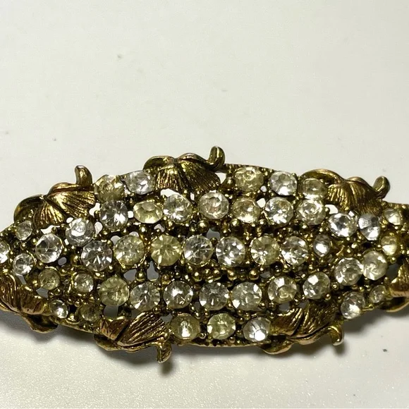Corocraft Double Calla Lilies Figural Pin Brooch, Older Holly Craft Corn Brooch
